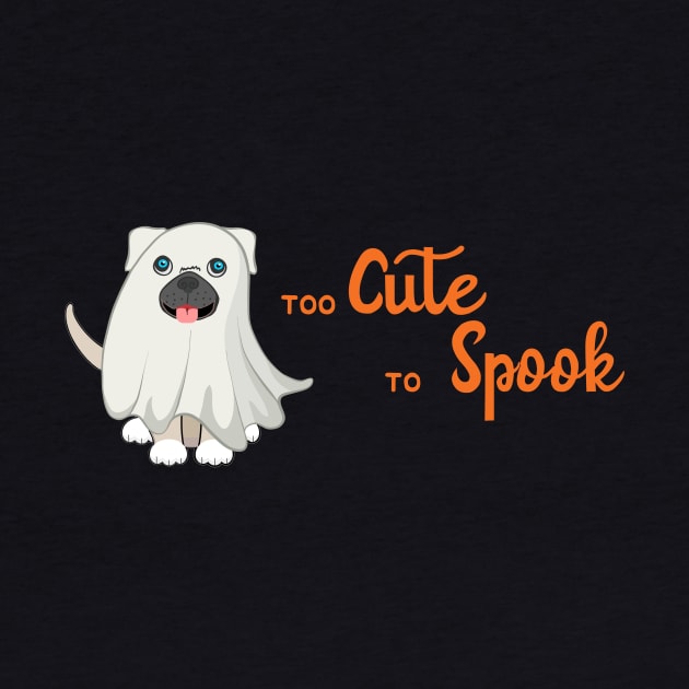 Halloween French Bulldog Pug Too Cute To Spook by MGO Design